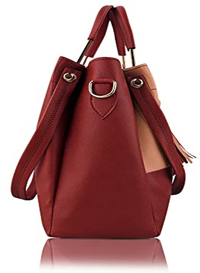 LIKE STYLE handbag latest women handbag PC-2 (Maroon) - Image 5